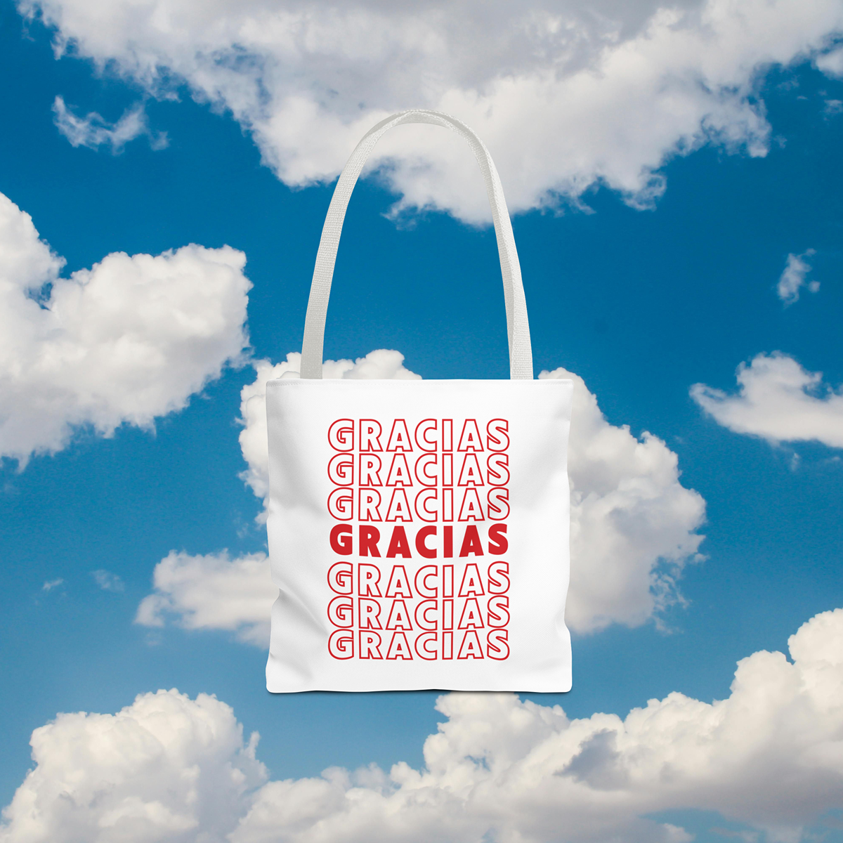Gracias Grocery Tote Bag | Reusable Everyday Carry Bag