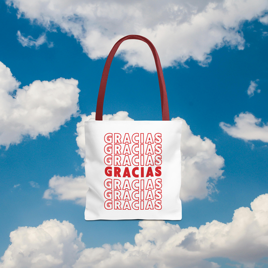 Gracias Grocery Tote Bag | Reusable Everyday Carry Bag