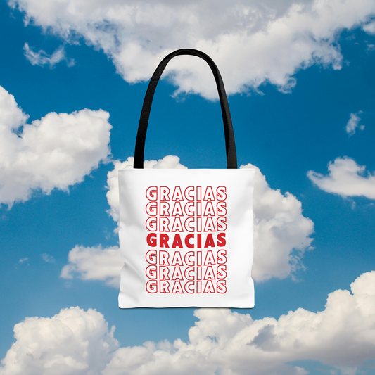 Gracias Grocery Tote Bag | Reusable Everyday Carry Bag
